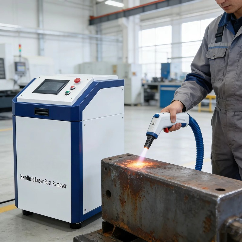Industrial Laser Paint Removal - ポータブルハンドヘルドレーザークリーニングマシン 2000W 錆除去 工業用金属表面塗料クリーナー 迅速・安全・無損傷