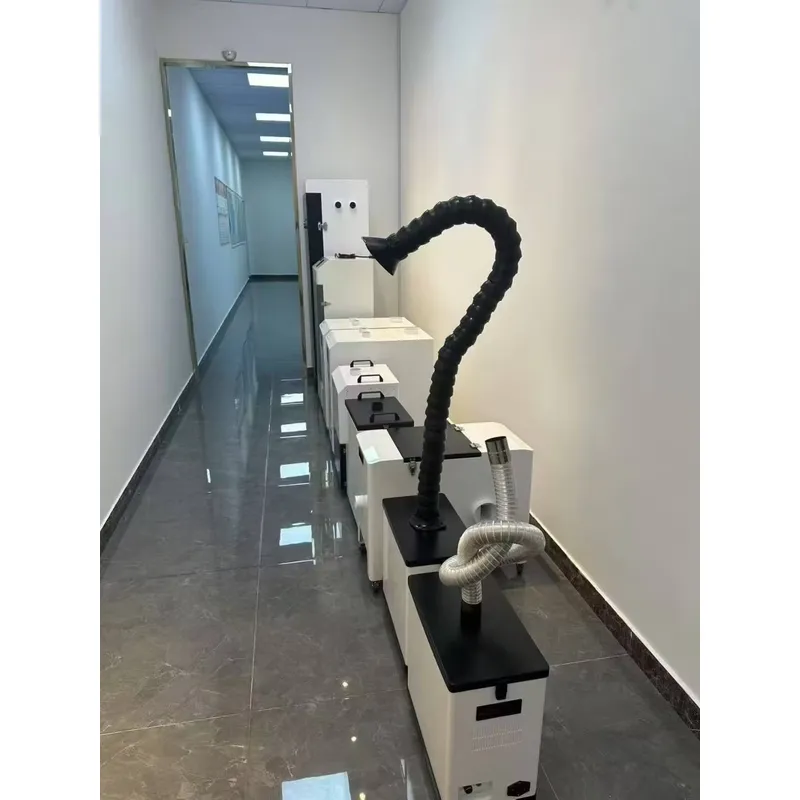 Industrial Laser Solder Iron - モバイル工業用ワークショップ排煙システム浄化装置、レーザーマーキング、溶接、はんだ付け用HEPAフィルター付き