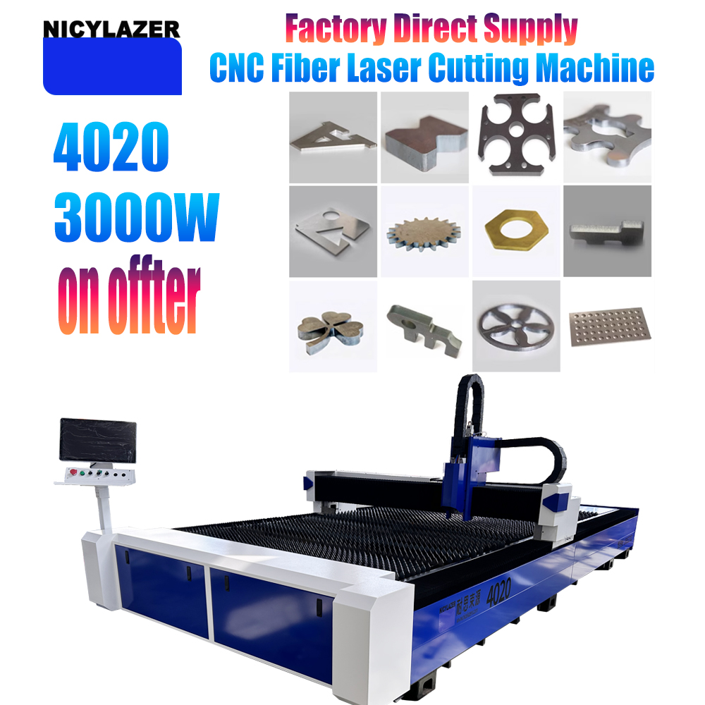 Industrial Laser For Sale - NICYLAZER CNC 3000W 4020 ファイバーレーザー切断機 金属板鋼板カッター