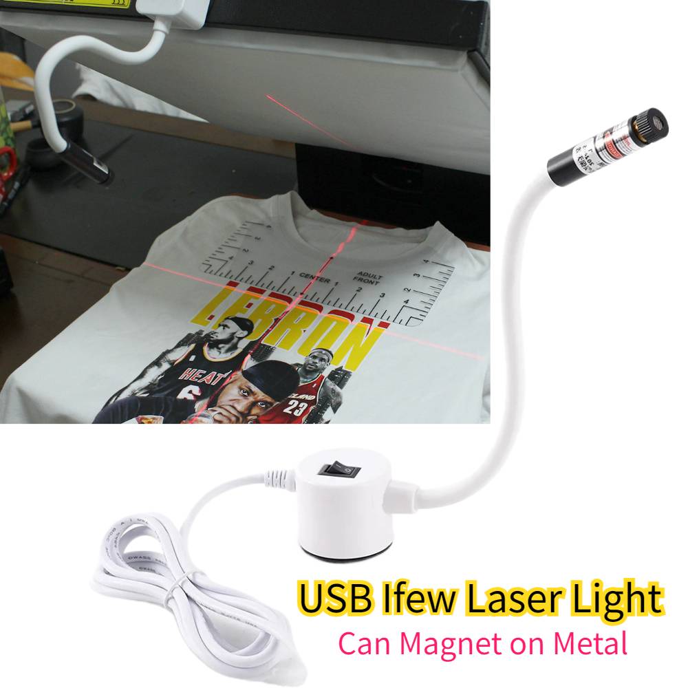 Industrial Laser Welding - DTFアクセサリー USBレーザーポインター クロス磁石転写 アイロンポジショニングキット ポジショニングツール DTGヒートプレス