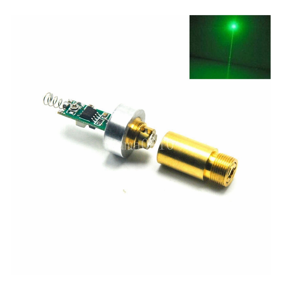 Industrial Green Laser Pointer - 工業用 532nm 50mw/100mw/200mW グリーンレーザードットモジュールダイオードアルミニウムヒートシンクドライバー & スプリング