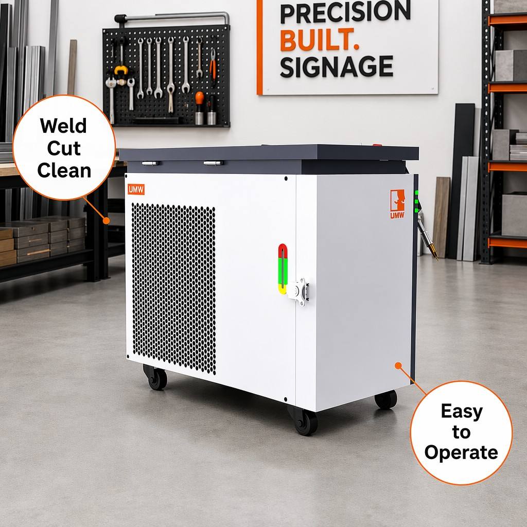 Industrial Laser Welding - UMW一体型水冷レーザー溶接機 ポータブル 4 in 1 多機能