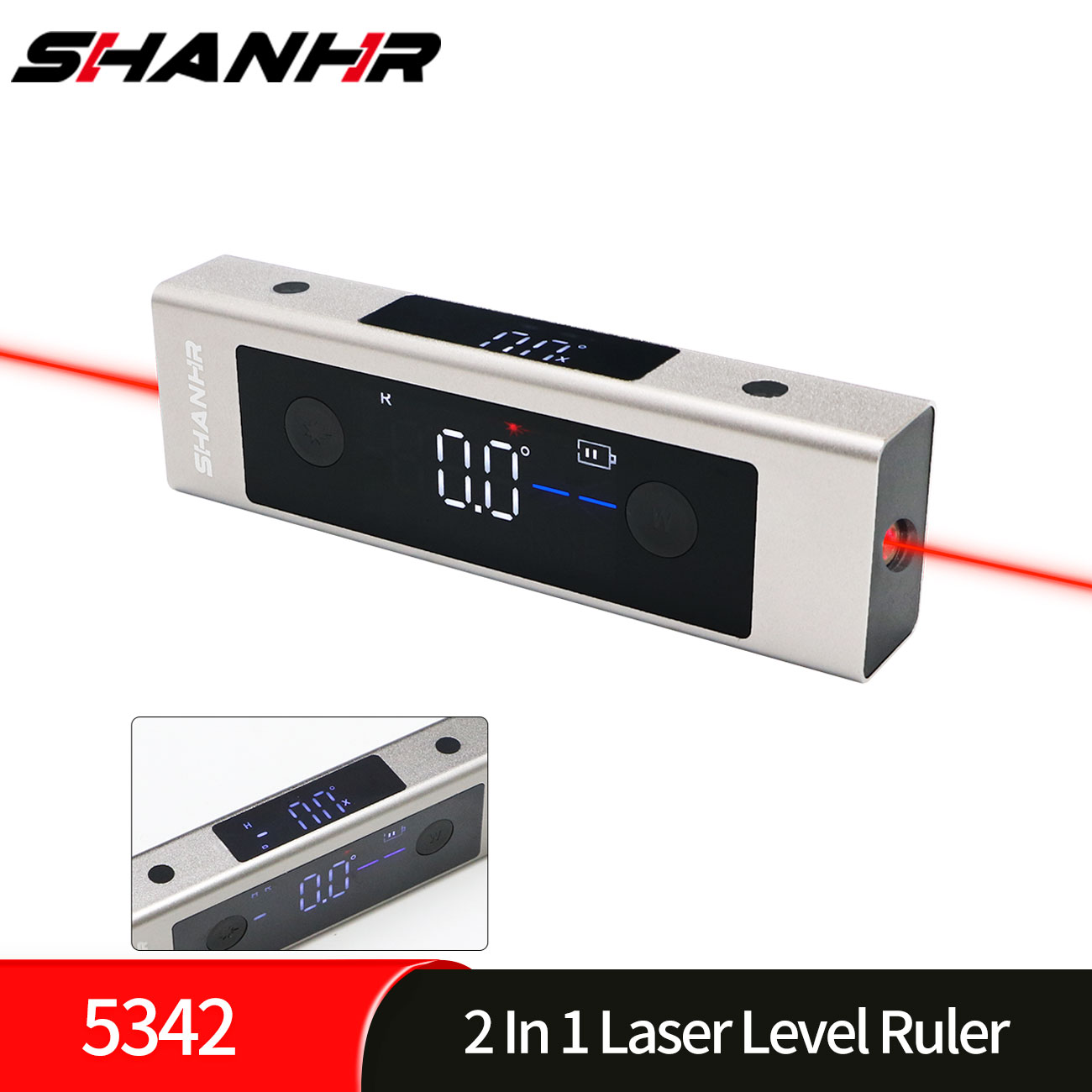 SHANHR 2 in 1 レーザーレベル定規 Type-C - Industrial Laser Alignment のレビューと価格