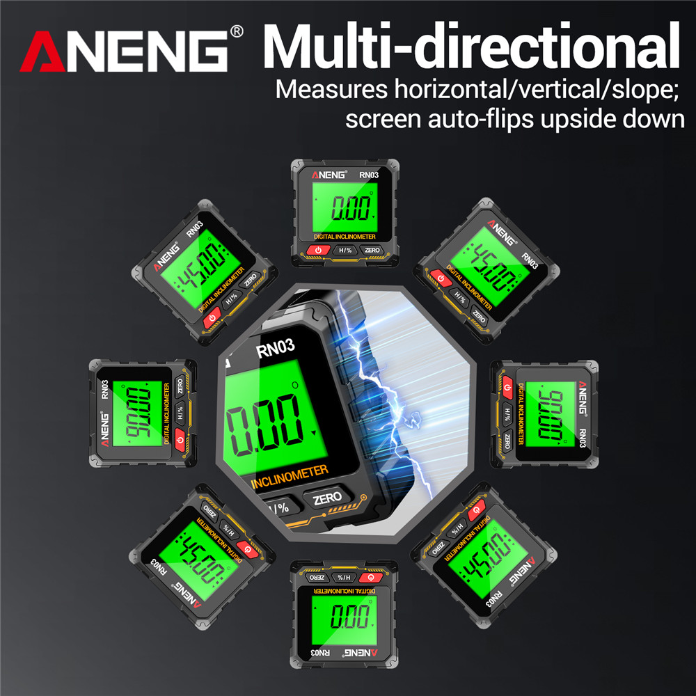 ANENG RN02/RN03 レーザーデジタル傾斜計、4面 - Industrial Laser Alignment のレビューと価格