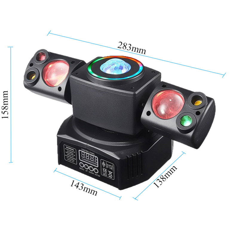 DMX カラフルな LED ビームレーザーストロボ移動ヘッド - Laser Power Supply 60W のレビューと価格