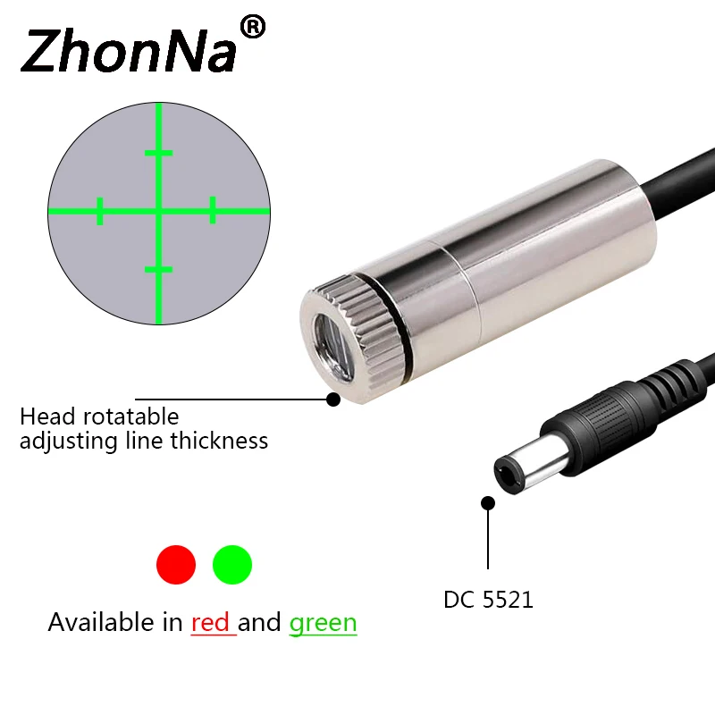 520nm グリーンレーザーモジュールクロスラインスケール付 - Industrial Laser Alignment Equipment のレビューと価格