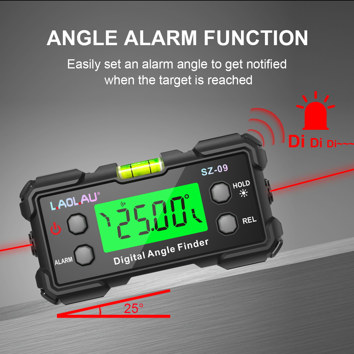 デジタルレーザーアングルゲージ USB充電式高精度傾斜計＆レ - Industrial Laser Alignment のレビューと価格