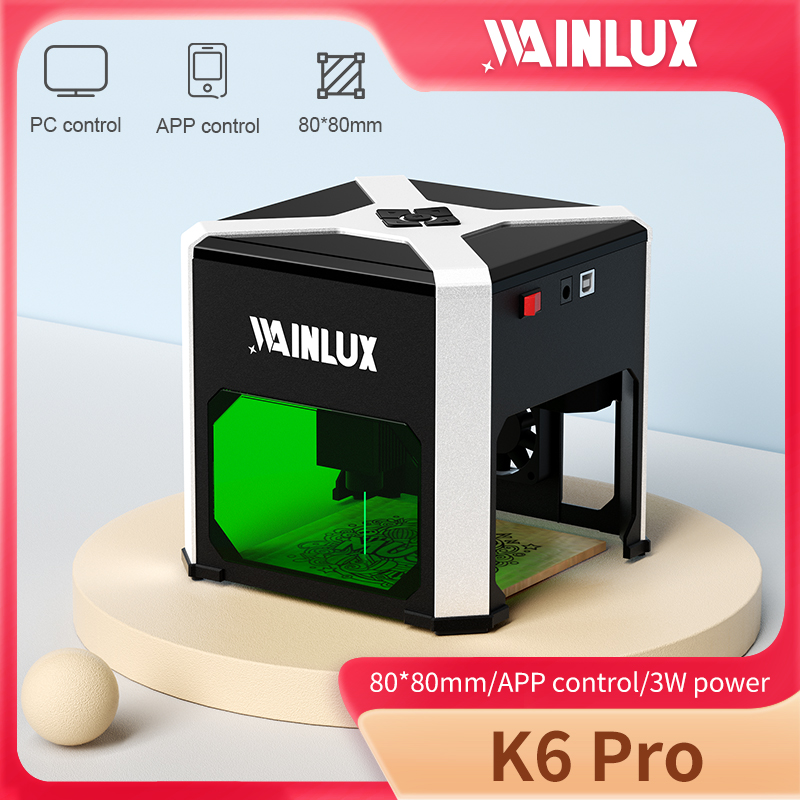 Wainlux レーザー彫刻機 K6 マークプリンターカッタ - Industrial Laser Applications のレビューと価格