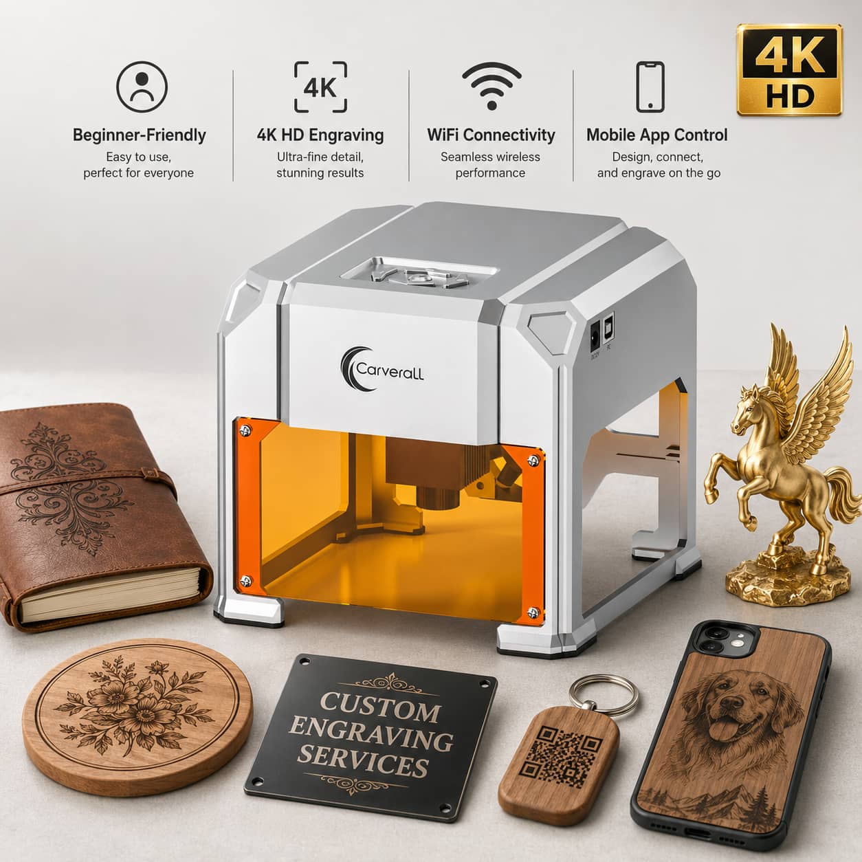 カバーラルレーザー彫刻機、K4 3W、A1 Pro 5W/1 - Industrial Laser Engraver For Metal のレビューと価格