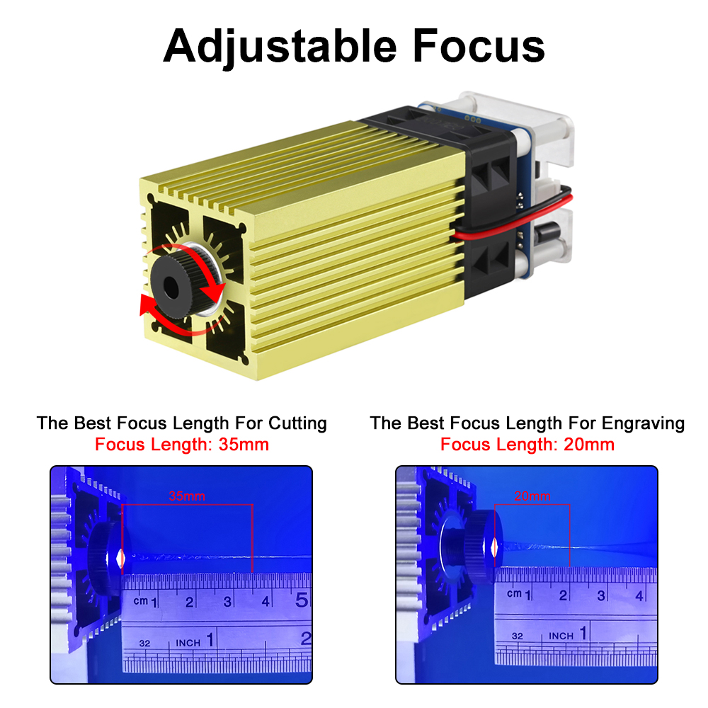 レーザーツリーフォーカス調整可能なブルーレーザーモジュール、 - Industrial Laser Applications のレビューと価格