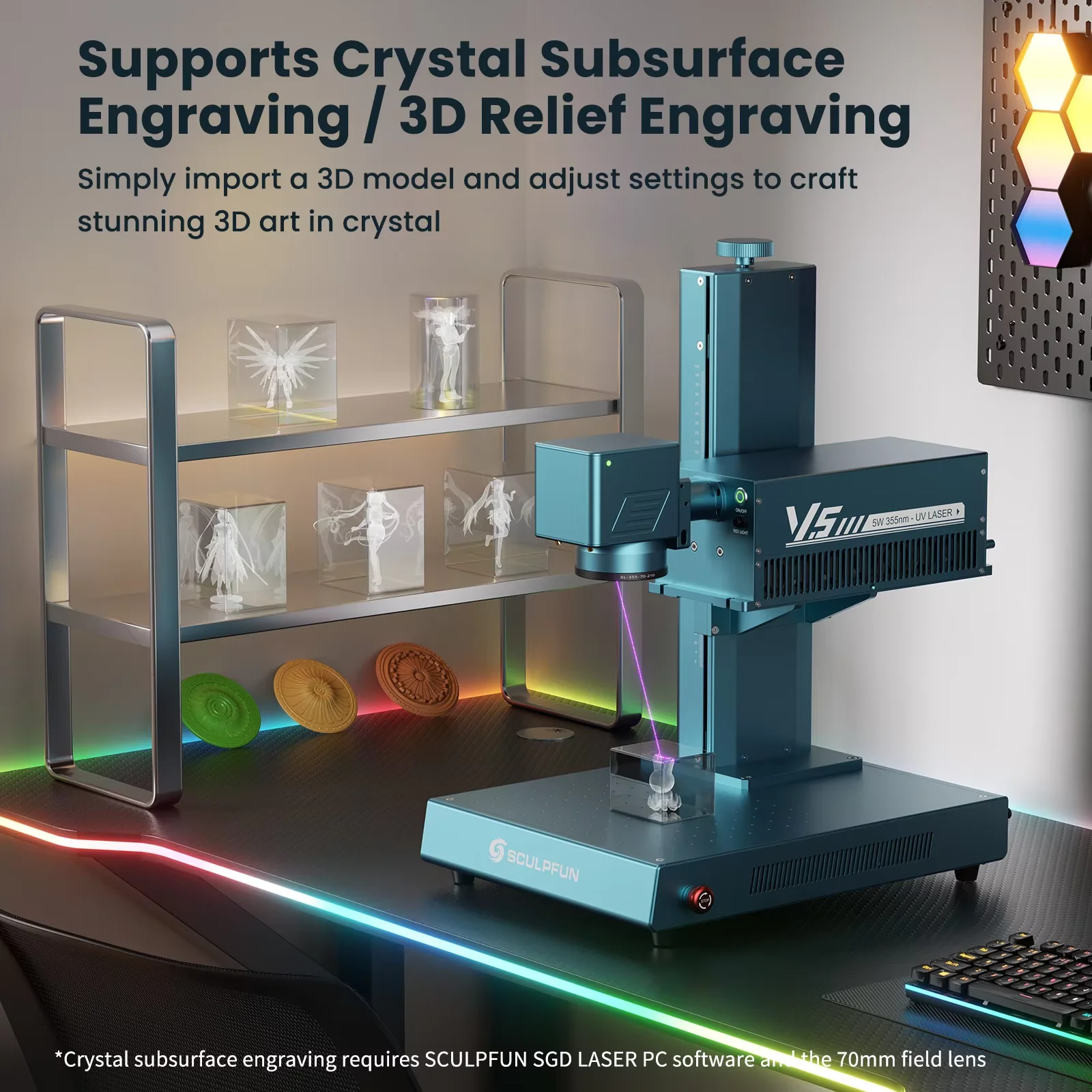 SCULPFUN V5 UVレーザー彫刻機。産業用グレードで - Industrial Uv Laser Engraver のレビューと価格