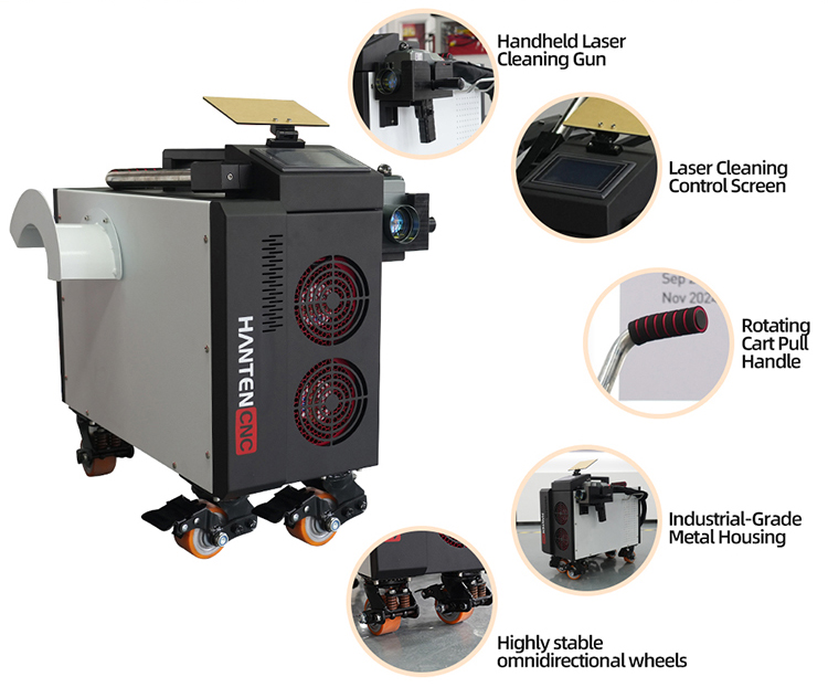 パルスレーザー洗浄機 500W 空冷式 ポータブル ハンドヘ - Industrial Laser Paint Removal のレビューと価格