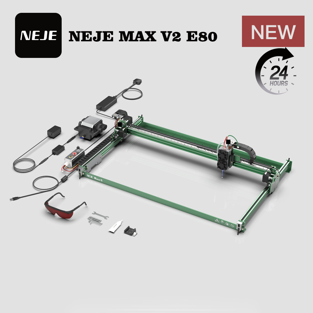 NEJE MAX V2 E80 80W 455nm レーザー - Industrial Laser Engraver For Metal のレビューと価格