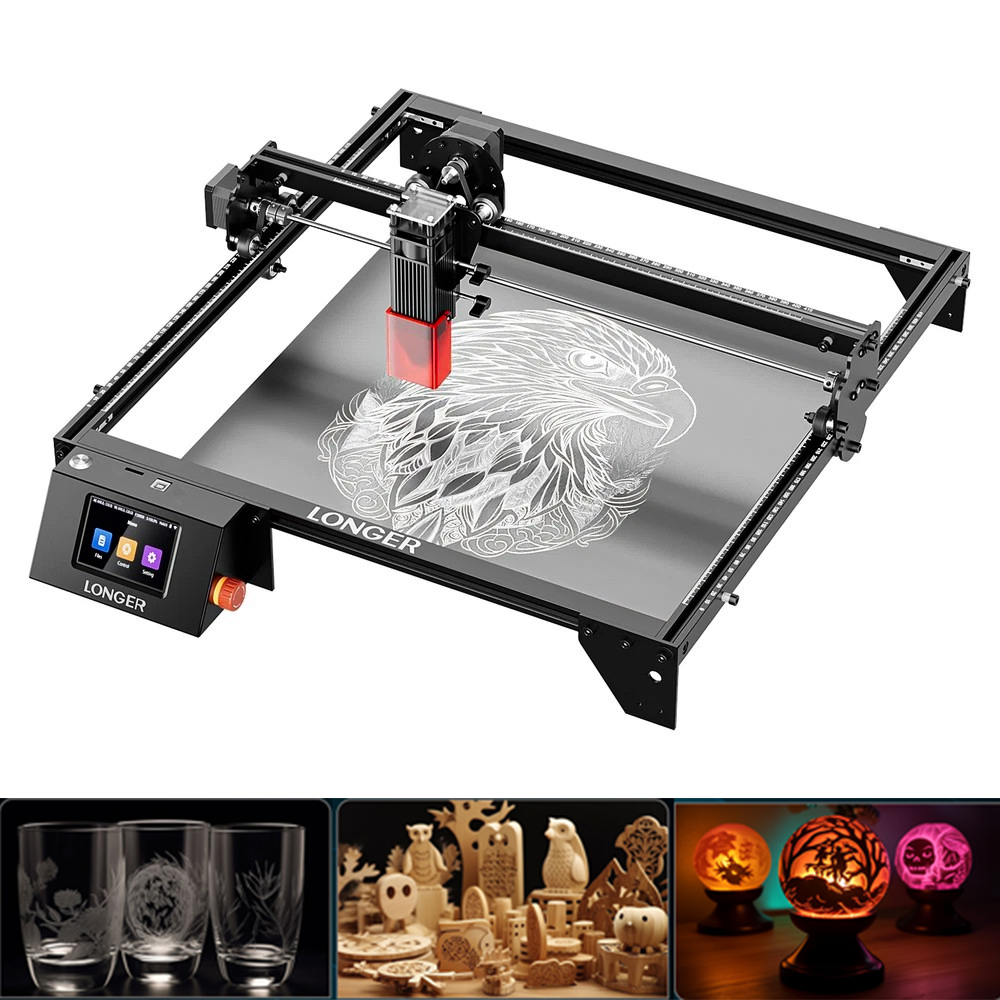 LONGER 20W レーザー彫刻機＆カッター 400x36 - Industrial Laser Engraver For Metal のレビューと価格