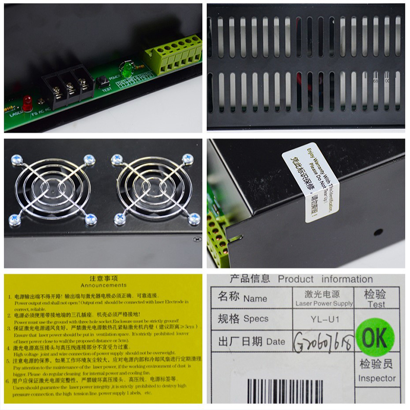 YongLi 110v 220v Co2レーザー電源 50w - Laser Power Supply 60W のレビューと価格